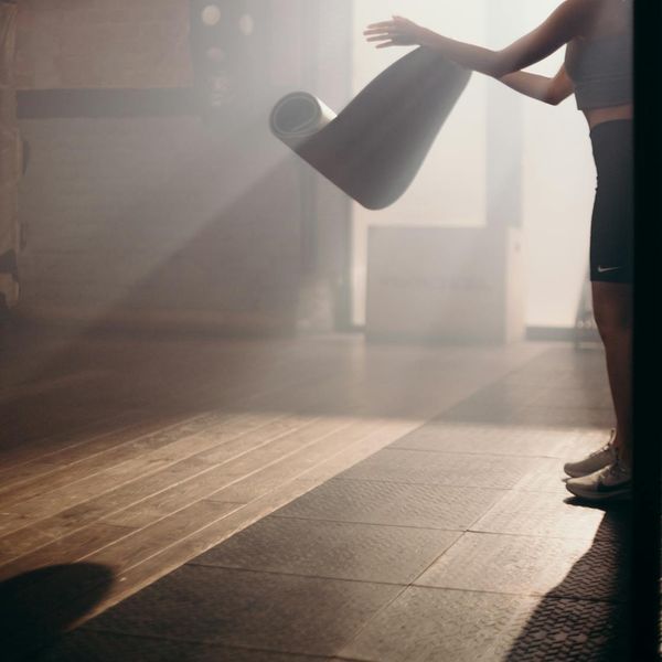 Minimalist training space with natural sunlight